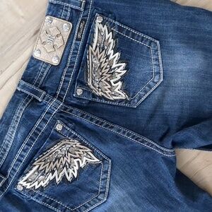 Miss Me Fly Me Away Mid-rise Curvy Bermuda